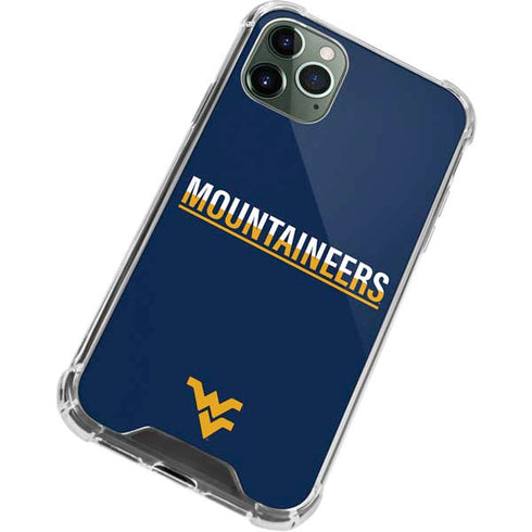 West Virginia University Blue Wood Floor iPhone 12 Pro Max Clear Case