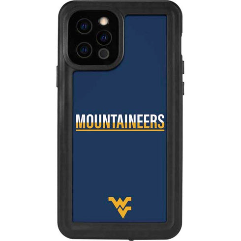 West Virginia University Blue Wood Floor iPhone 12 Pro Waterproof Case