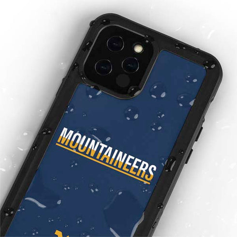 West Virginia University Blue Wood Floor iPhone 12 Pro Waterproof Case