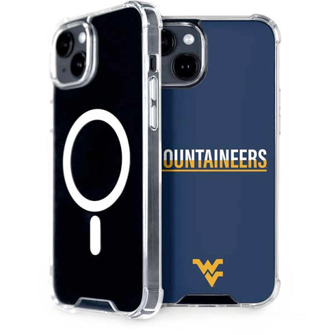 West Virginia University Blue Wood Floor iPhone 13 MagSafe Case
