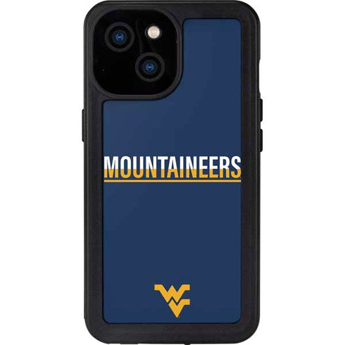 West Virginia University Blue Wood Floor iPhone 13 Mini Waterproof Case