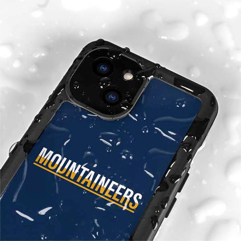 West Virginia University Blue Wood Floor iPhone 13 Mini Waterproof Case