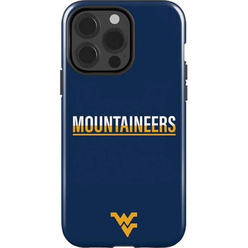 West Virginia University Blue Wood Floor iPhone 13 Pro Impact Case