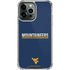 West Virginia University Blue Wood Floor iPhone 13 Pro Max Clear Case