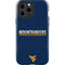 West Virginia University Blue Wood Floor iPhone 13 Pro Max Impact Case