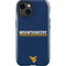 West Virginia University Blue Wood Floor iPhone 15 Plus Impact Case