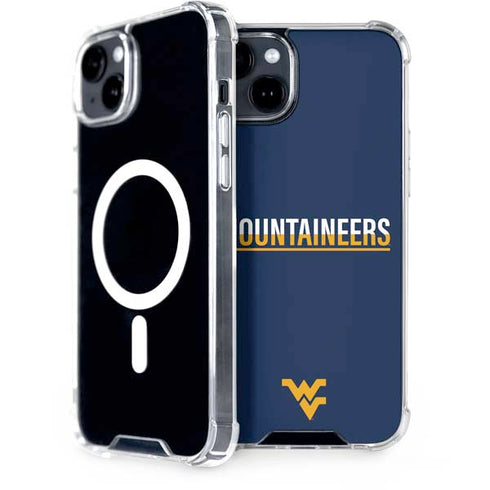 West Virginia University Blue Wood Floor iPhone 14 MagSafe Case