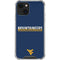 West Virginia University Blue Wood Floor iPhone 14 Plus Clear Case