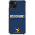 West Virginia University Blue Wood Floor iPhone 14 Plus Clear Case
