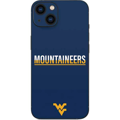 West Virginia University Blue Wood Floor iPhone 15 Plus Skin