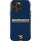 West Virginia University Blue Wood Floor iPhone 14 Pro Impact Case