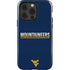 West Virginia University Blue Wood Floor iPhone 14 Pro Impact Case