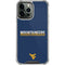 West Virginia University Blue Wood Floor iPhone 15 Pro Max Clear Case