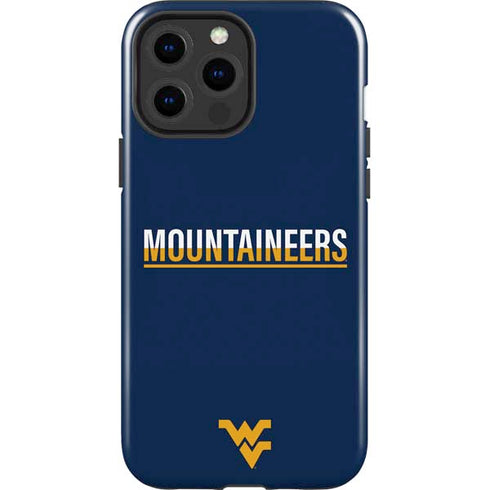 West Virginia University Blue Wood Floor iPhone 15 Pro Max Impact Case