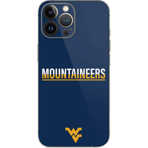 West Virginia University Blue Wood Floor iPhone 14 Pro Max Skin