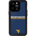 West Virginia University Blue Wood Floor iPhone 14 Pro Waterproof Case