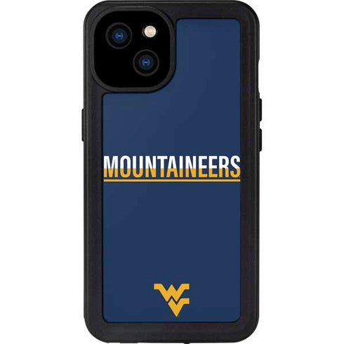 West Virginia University Blue Wood Floor iPhone 15 Plus Waterproof Case