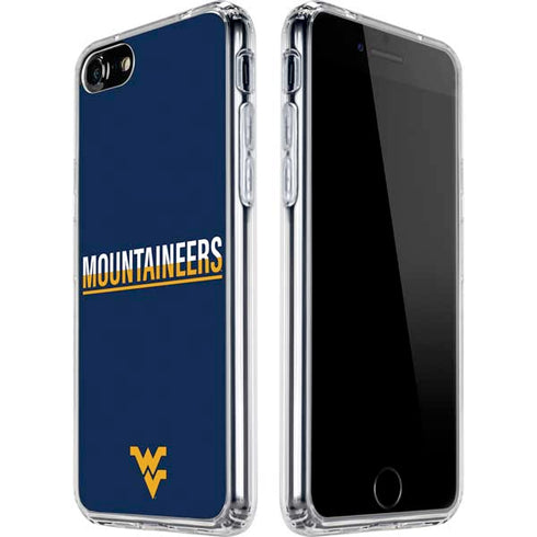 West Virginia University Blue Wood Floor iPhone SE (2nd & 3rd Gen) Clear Case