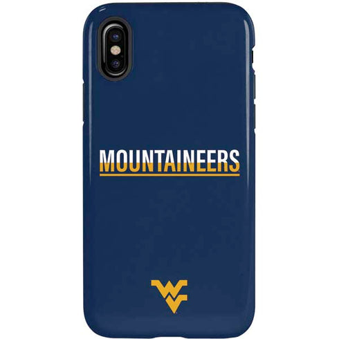 West Virginia University Blue Wood Floor iPhone X Pro Case