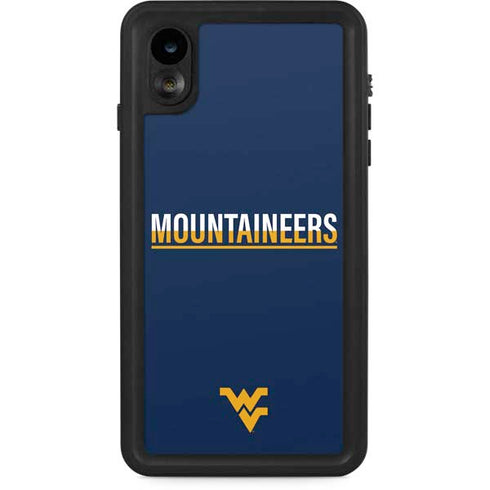 West Virginia University Blue Wood Floor iPhone XR Waterproof Case