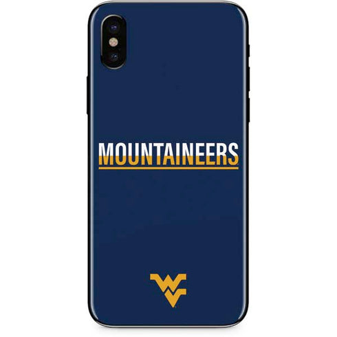 West Virginia University Blue Wood Floor iPhone XS Max Skin