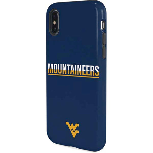 West Virginia University Blue Wood Floor iPhone XS Pro Case