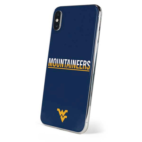 West Virginia University Blue Wood Floor iPhone XS Skin