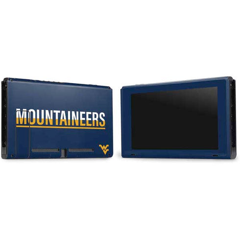 West Virginia University Blue Wood Floor Nintendo Switch Bundle Skin