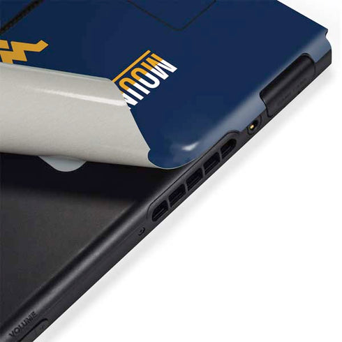 West Virginia University Blue Wood Floor Nintendo Switch Bundle Skin