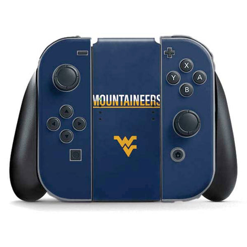 West Virginia University Blue Wood Floor Nintendo Switch (2017-2021) Joy-Con Controller Skin