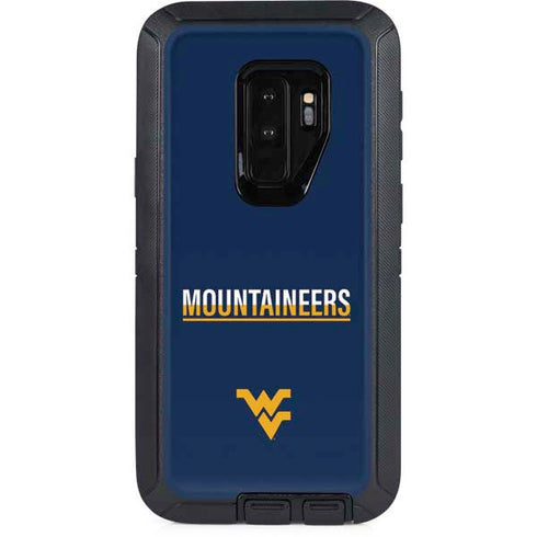 West Virginia University Blue Wood Floor Otterbox Defender Galaxy Skin