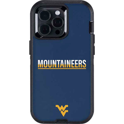 West Virginia University Blue Wood Floor Otterbox Defender iPhone Skin