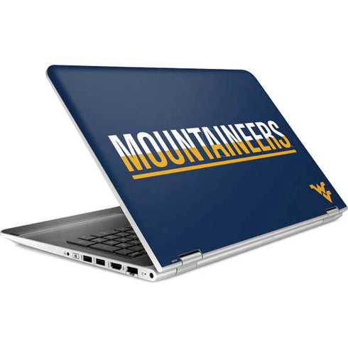 West Virginia University Blue Wood Floor HP Pavilion Skin