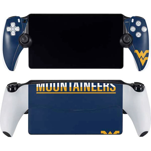 West Virginia University Blue Wood Floor PlayStation Portal Remote Player Skin