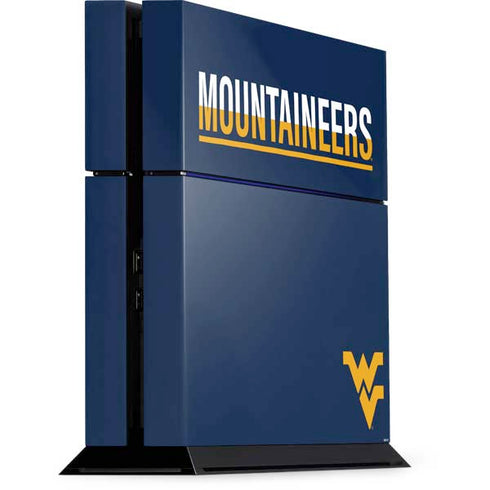 West Virginia University Blue Wood Floor PS4 Console Skin
