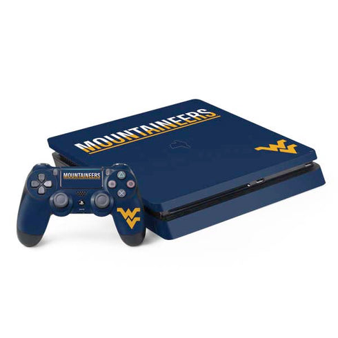 West Virginia University Blue Wood Floor PS4 Slim Bundle Skin