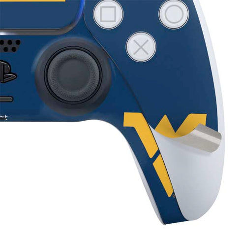 West Virginia University Blue Wood Floor PS5 Controller Skin