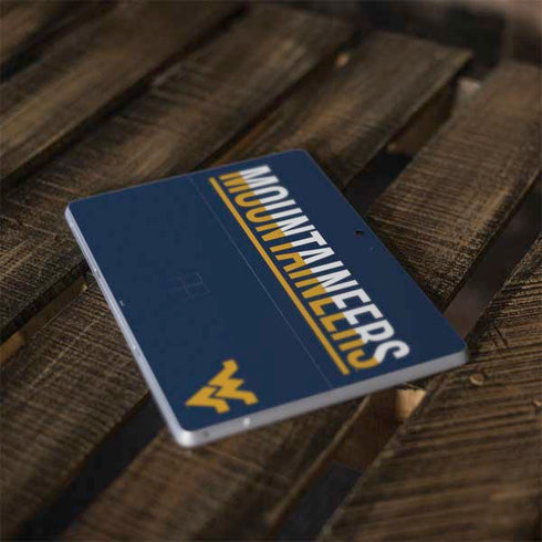West Virginia University Blue Wood Floor Surface Go Skin