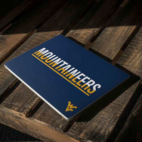 West Virginia University Blue Wood Floor Surface Laptop 2 Skin
