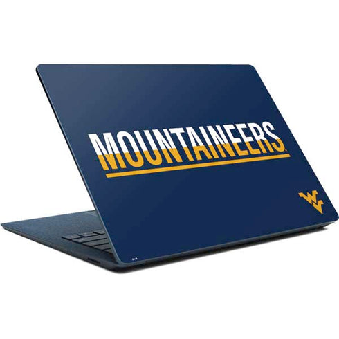 West Virginia University Blue Wood Floor Surface Laptop Skin