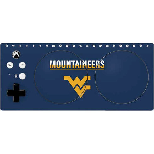 West Virginia University Blue Wood Floor Xbox Adaptive Controller Skin