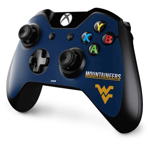 West Virginia University Blue Wood Floor Xbox One Controller Skin