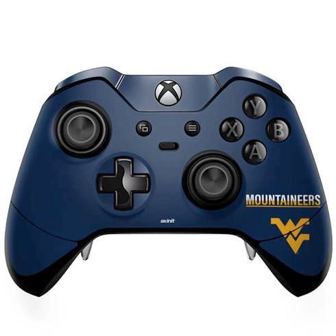West Virginia University Blue Wood Floor Xbox One Elite Controller Skin