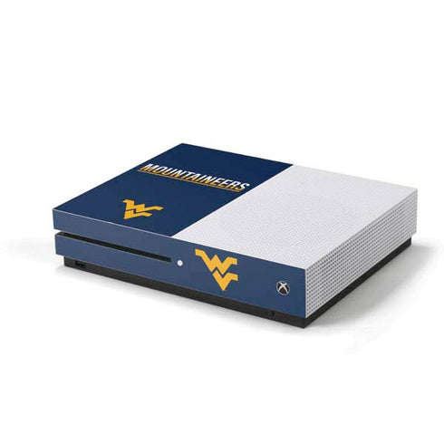 West Virginia University Blue Wood Floor Xbox One S Console Skin