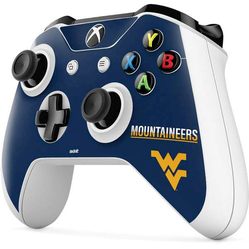 West Virginia University Blue Wood Floor Xbox One S Controller Skin