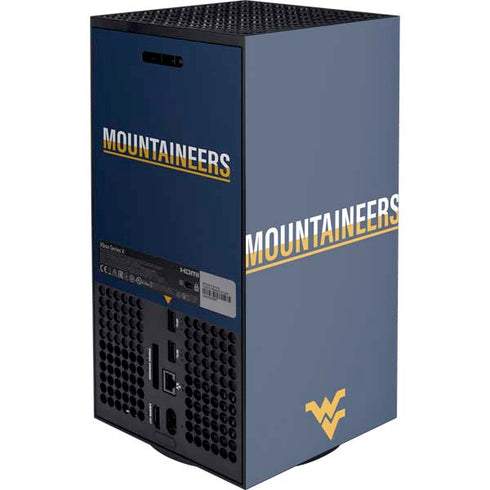 West Virginia University Blue Wood Floor Xbox Series X Console Skin