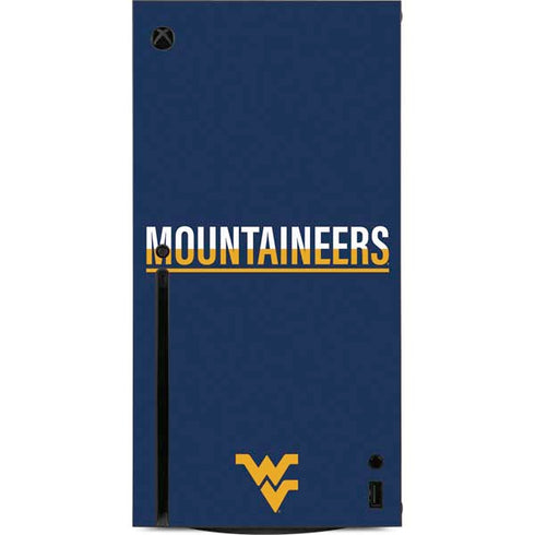 West Virginia University Blue Wood Floor Xbox Series X Console Skin