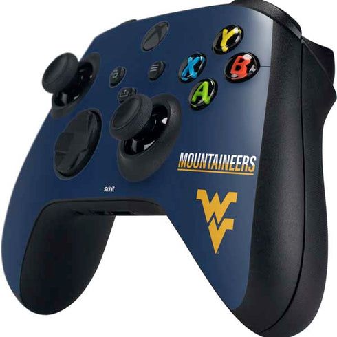 West Virginia University Blue Wood Floor Xbox Series X Controller Skin