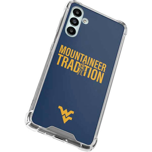West Virginia University Climb Higher Galaxy A13 5G Clear Case