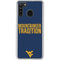 West Virginia University Climb Higher Galaxy A21 Clear Case